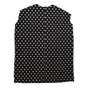 prit ワンピース P82642 20/1リネンコットンシーチングドットプリントスリーブレスビッグワンピース