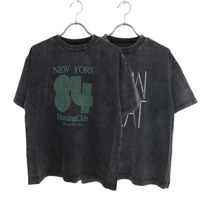OCEAN＆GROUND トップス 4636156 Jr.ケミカルウォッシュロゴTシャツ