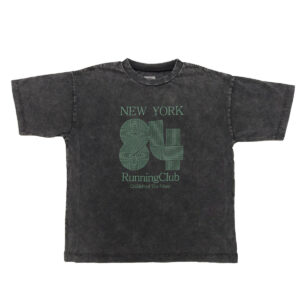 OCEAN&GROUND トップス 4636156 Jr.ケミカルウォッシュロゴTシャツ