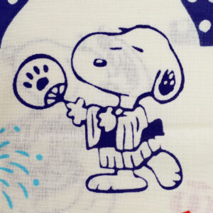 かまわぬ グッズ 6168244 PEANUTSコラボてぬぐい(盆踊り)