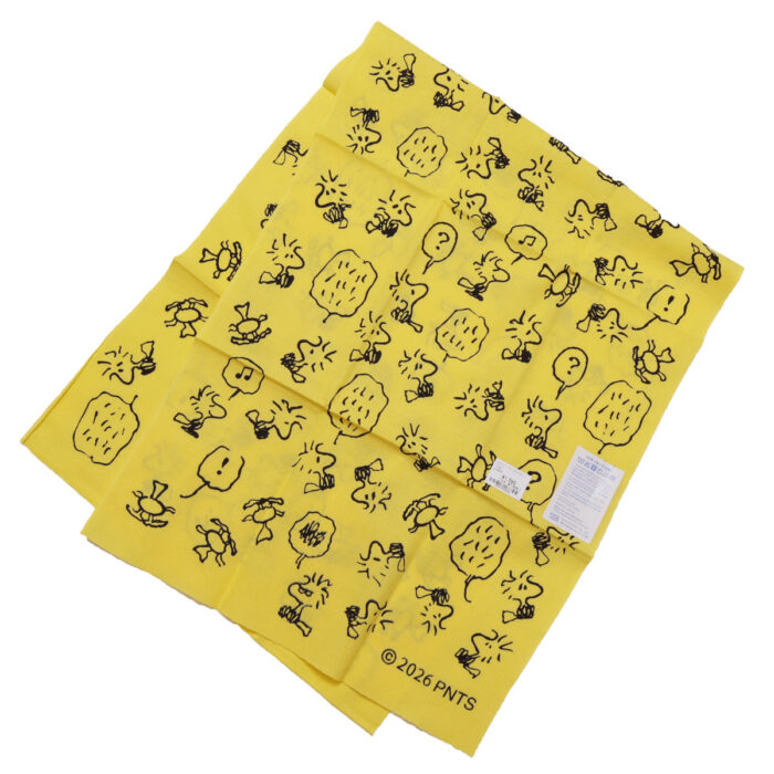 かまわぬ グッズ 6168305 PEANUTSコラボてぬぐい ウッドストックがいっぱい