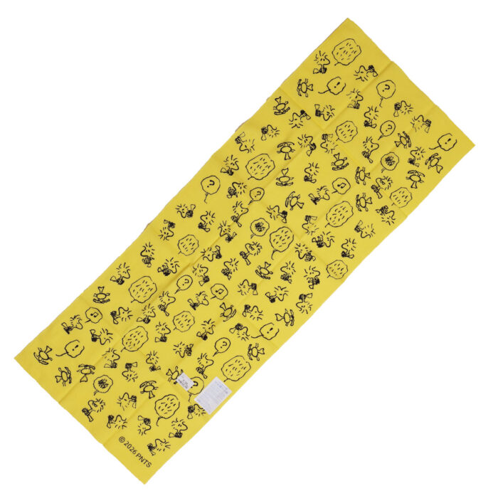 かまわぬ グッズ 6168305 PEANUTSコラボてぬぐい (ウッドストックがいっぱい)