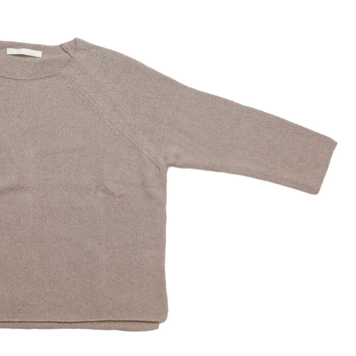 evam eva トップス E263K002 cotton silk raglan pullover