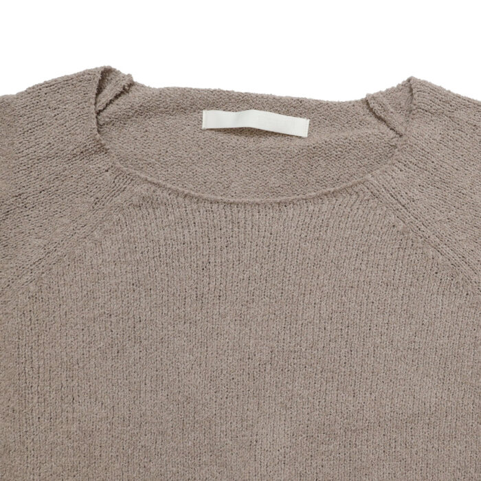 evam eva トップス E263K002 cotton silk raglan pullover