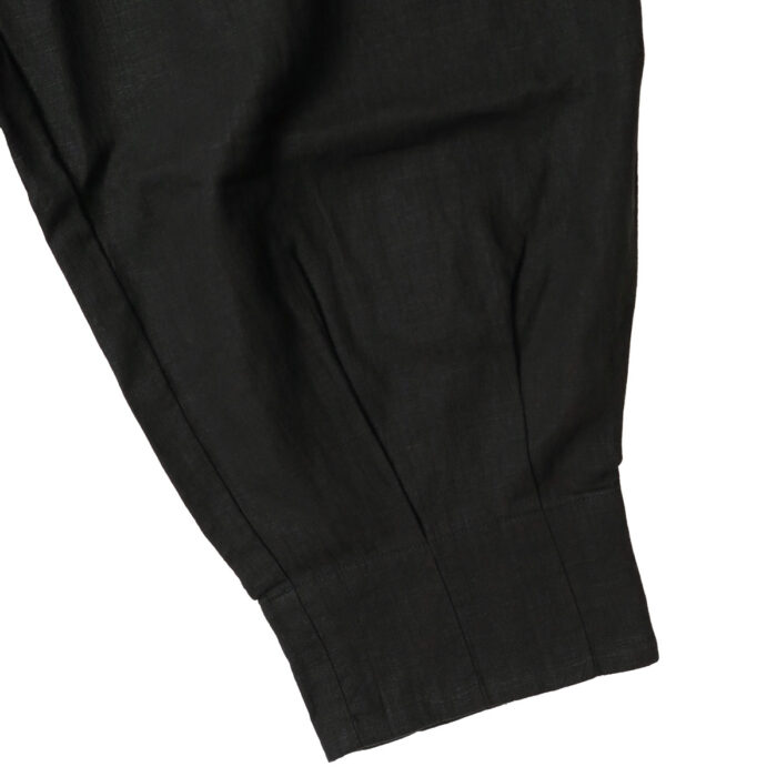 evam eva ボトムス E263T011 water linen hem tuck pants