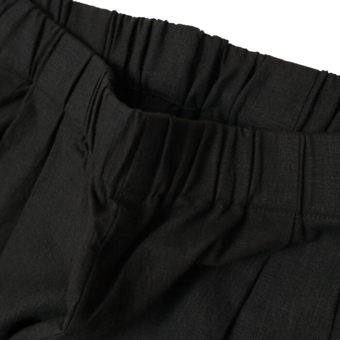 evam eva ボトムス E263T011 water linen hem tuck pants