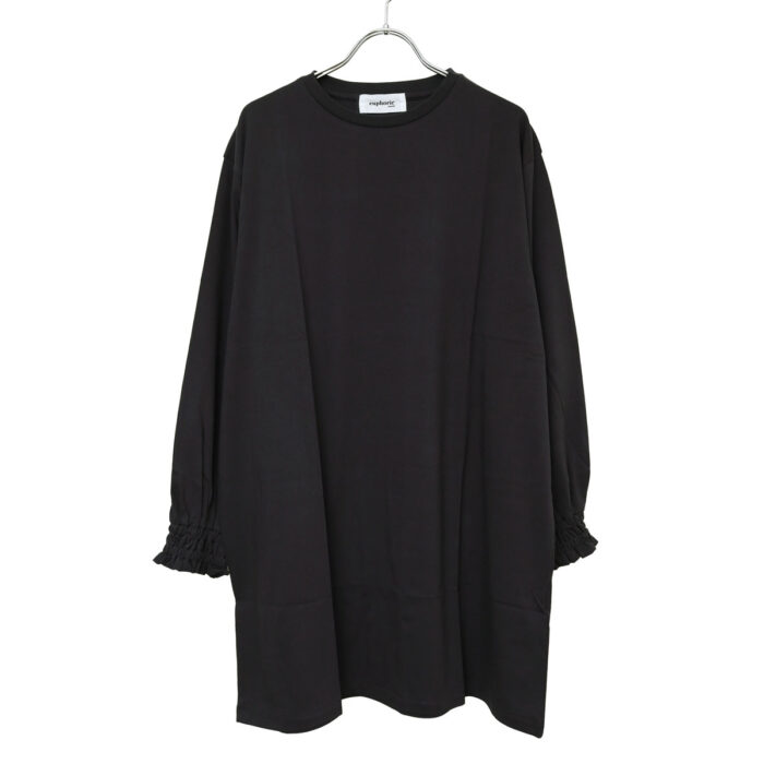 euphoric' トップス EU-CT6319 Shirred Ruffle Cutt Top