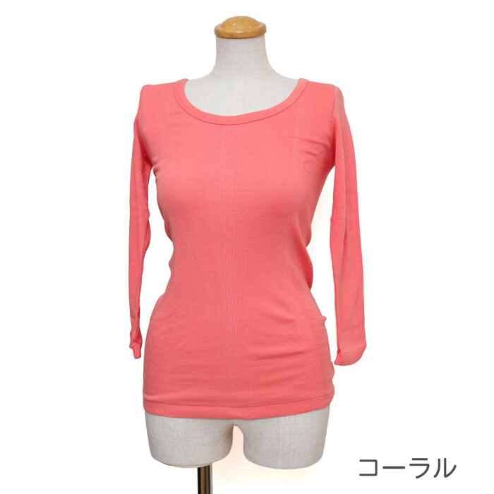 Hight Flutter トップス RMYN105 Uネック七分袖