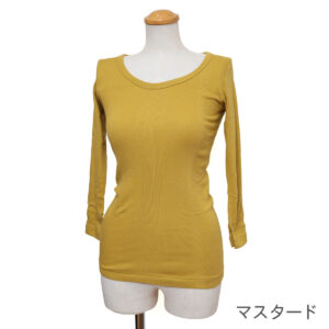 Hight Flutter トップス RMYN105 Uネック七分袖