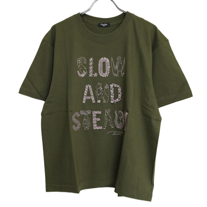 marble SUD トップス 01GF020190 EMB SLOW Tシャツ
