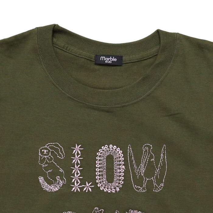 marble SUD トップス 01GF020190 EMB SLOW Tシャツ