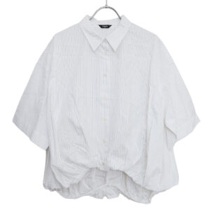 marble SUD トップス 05GF014139 コットンストライプ バルーンシャツ