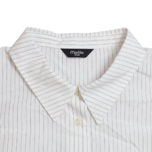 marble SUD トップス 05GF014139 コットンストライプ バルーンシャツ