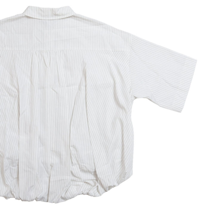 marble SUD トップス 05GF014139 コットンストライプ バルーンシャツ