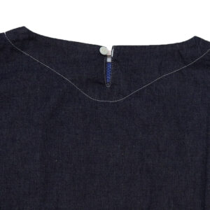 快晴堂 トップス 63S-22 Girl'sマルチシーズン7オンスデニム 長袖Wide-Tシャツ