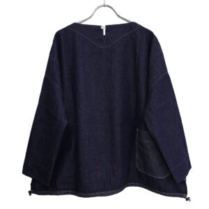 快晴堂 トップス 63S-22 Girl'sマルチシーズン7オンスデニム 長袖Wide-Tシャツ