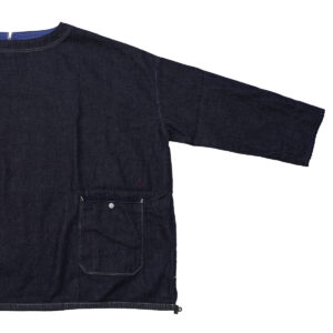 快晴堂 トップス 63S-22 Girl'sマルチシーズン7オンスデニム 長袖Wide-Tシャツ