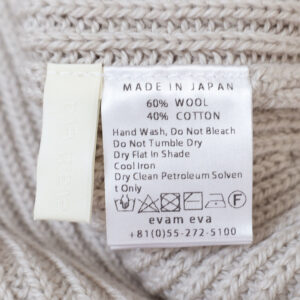 evam eva ニット・セーター E263K045 wool cotton aze vest
