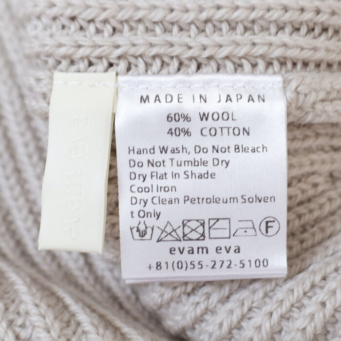 evam eva ニット・セーター E263K045 wool cotton aze vest