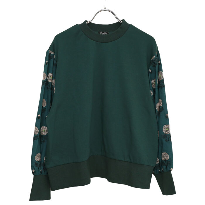marble SUD トップス 02GF071029 spray mum コンビプルオーバー