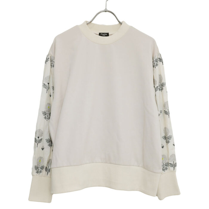 marble SUD トップス 02GF071029 spray mum コンビプルオーバー