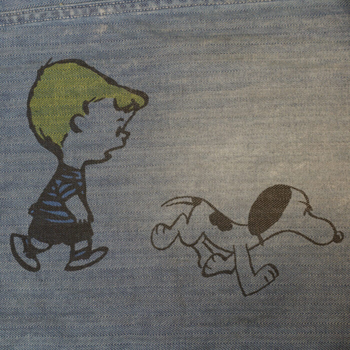 DENIM DUNGAREE ボトムス 22681790 ヘリンボーン SNOOPY ツナギ