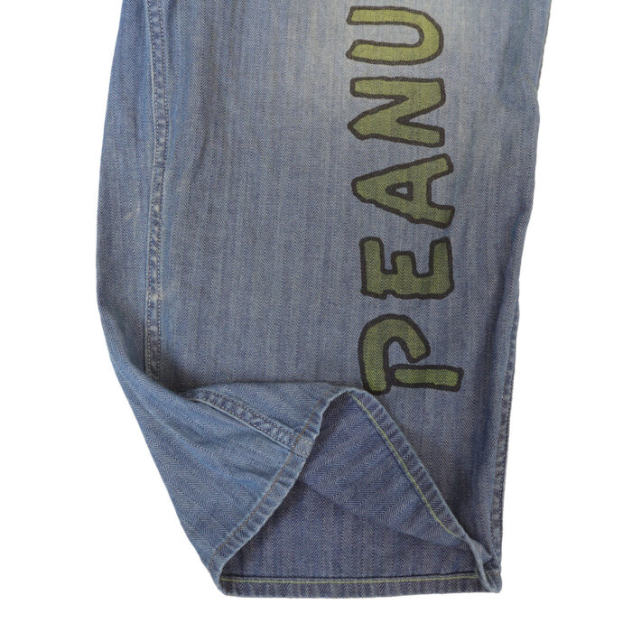 DENIM DUNGAREE ボトムス 22681790 ヘリンボーン SNOOPY ツナギ