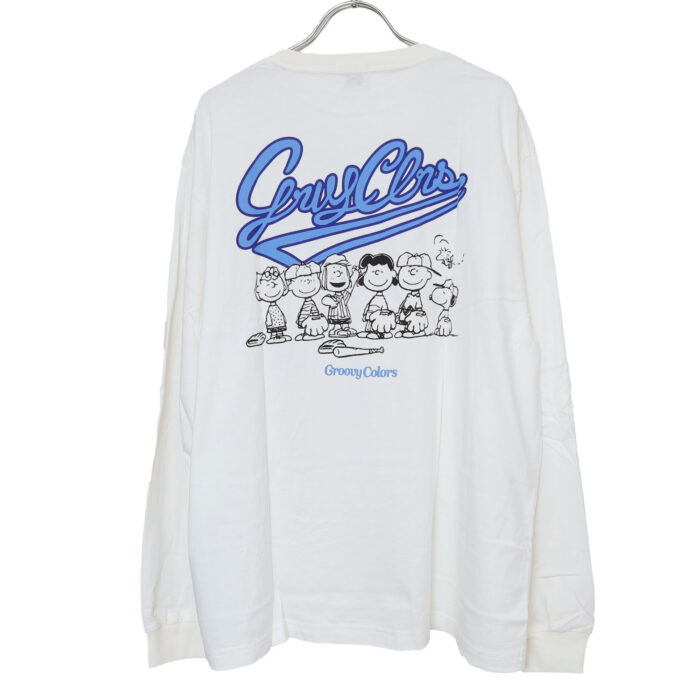 GROOVY COLORS トップス 42681470 テンジク SNOOPY BASEBALL 長袖 Tシャツ