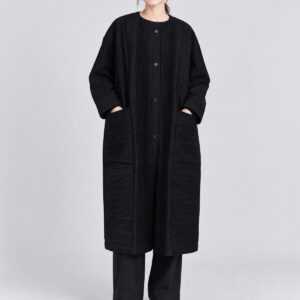 evam eva アウター E263T116 quilting long jacket