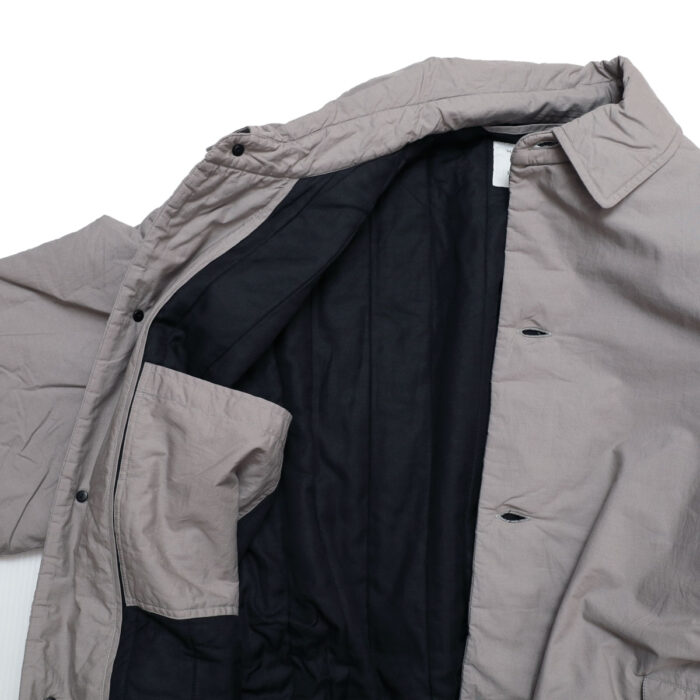 maison de soil アウター MDSH26522 PADDED 60sORGANIC POPLIN PLAIN REGULAR COLLAR OVER CORT