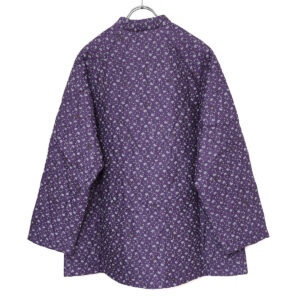 maison de soil アウター NMDS26541 80s ORGANIC VOILE GENTIANA BLOCK PRINT PADDED RAGLAN HALF CORT