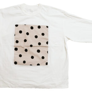 prit トップス P90715 7/1空紡天竺×ラフドットプリント フレームロングＴシャツ