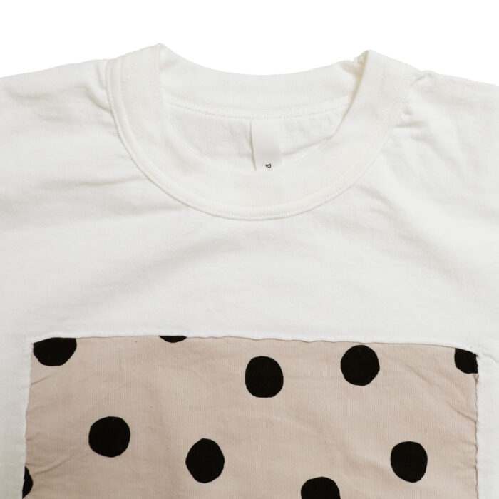 prit トップス P90715 7/1空紡天竺×ラフドットプリント フレームロングＴシャツ
