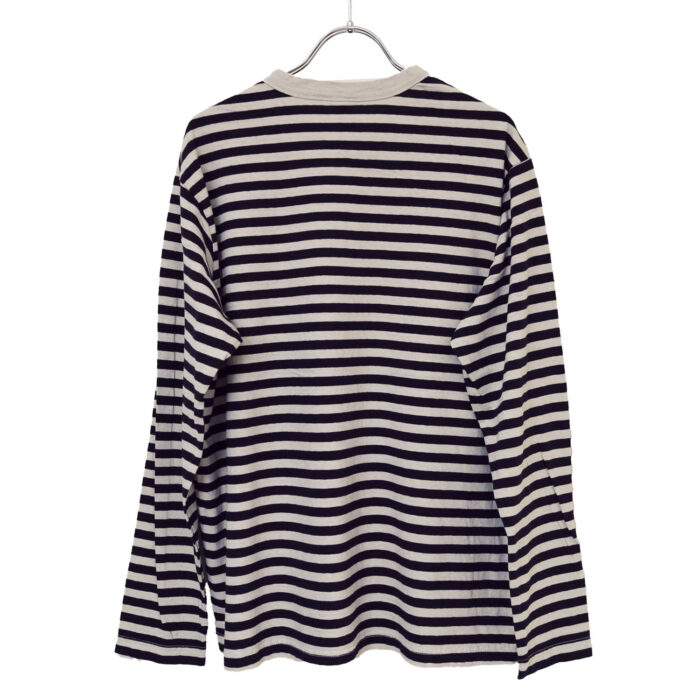 prit トップス P90775 30/1リサイクルムラ糸天竺ボーダー クルーネックプルオーバー