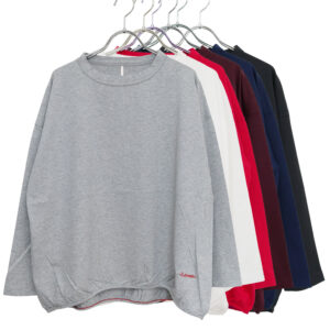 快晴堂 トップス 63C-40 Girl's-Tシャツ 裾ギャザー長袖Tシャツ