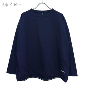 快晴堂 トップス 63C-40 Girl's-Tシャツ 裾ギャザー長袖Tシャツ