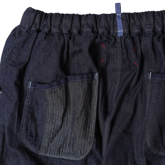 快晴堂 ボトムス 63P-26 Girl's マルチシーズン7オンスデニム ふわふわタックパンツ