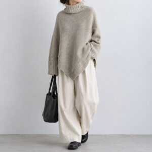 SOIL ニット・セーター BNSL2671 POLO NECK PONCHO