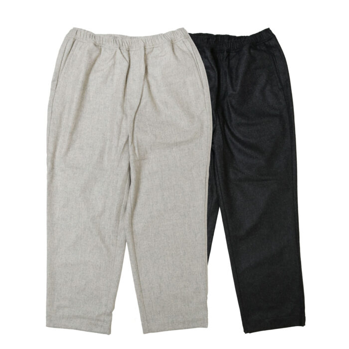 maison de soil ボトムス GNMDS2101WF WOOL FLANNEL EASY TAPERED PANTS