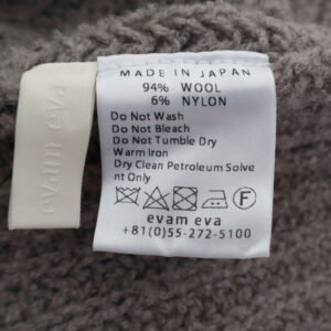 evam eva トップス E263K106 renew-wool vest