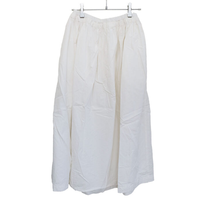ARMEN ボトムス INAM2654PD 40s POPLIN OVERDYE EASY GATHERED SKIRT