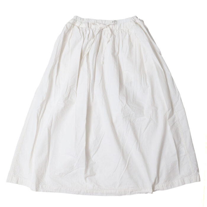 ARMEN ボトムス INAM2654PD 40s POPLIN OVERDYE EASY GATHERED SKIRT