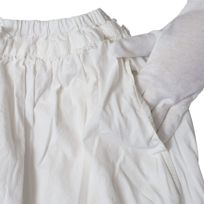 ARMEN ボトムス INAM2654PD 40s POPLIN OVERDYE EASY GATHERED SKIRT