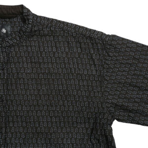 maison de soil トップス INMDS26724 80s VOILE LITTLE TREE BLOCK PRINT VERTICAL STITCHED BANDED COLLAR SHIRTS