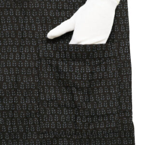 maison de soil トップス INMDS26724 80s VOILE LITTLE TREE BLOCK PRINT VERTICAL STITCHED BANDED COLLAR SHIRTS