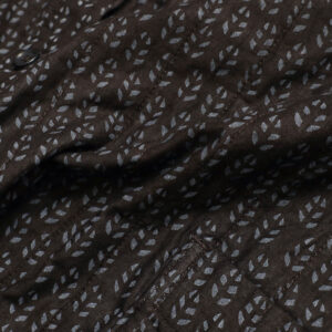 maison de soil トップス INMDS26724 80s VOILE LITTLE TREE BLOCK PRINT VERTICAL STITCHED BANDED COLLAR SHIRTS
