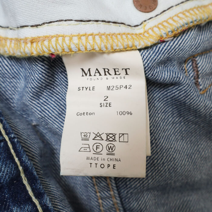 MARET ボトムス M25P42 セルビッチデニム アシタック パンツ
