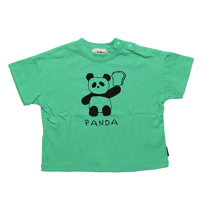 3123306J 【NeWo】パンダパンTシャツ GREEN