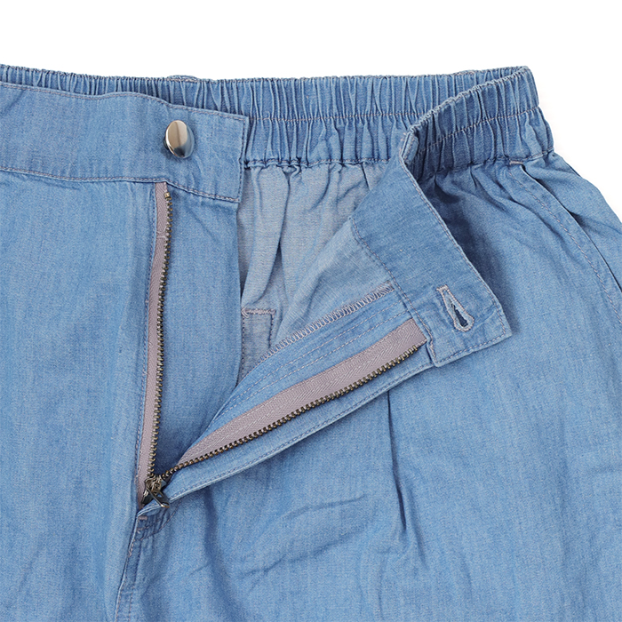 07EM071126 綿麻デニム カーブパンツ 51L.BLUE | D-ARMS ONLINE SHOP